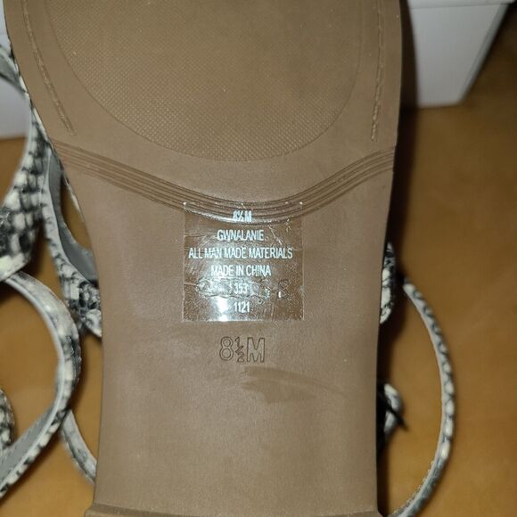 Guess Nalanie Sandals Snake Skin Size 8.5 Medium - Picture 5 of 8